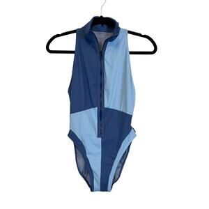 SHAN One Piece Swimsuit Bodysuit Blue 10